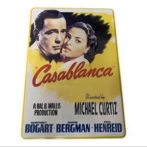 Casablanca Film Movie Cinema Metal Collectors Tin Reproduction